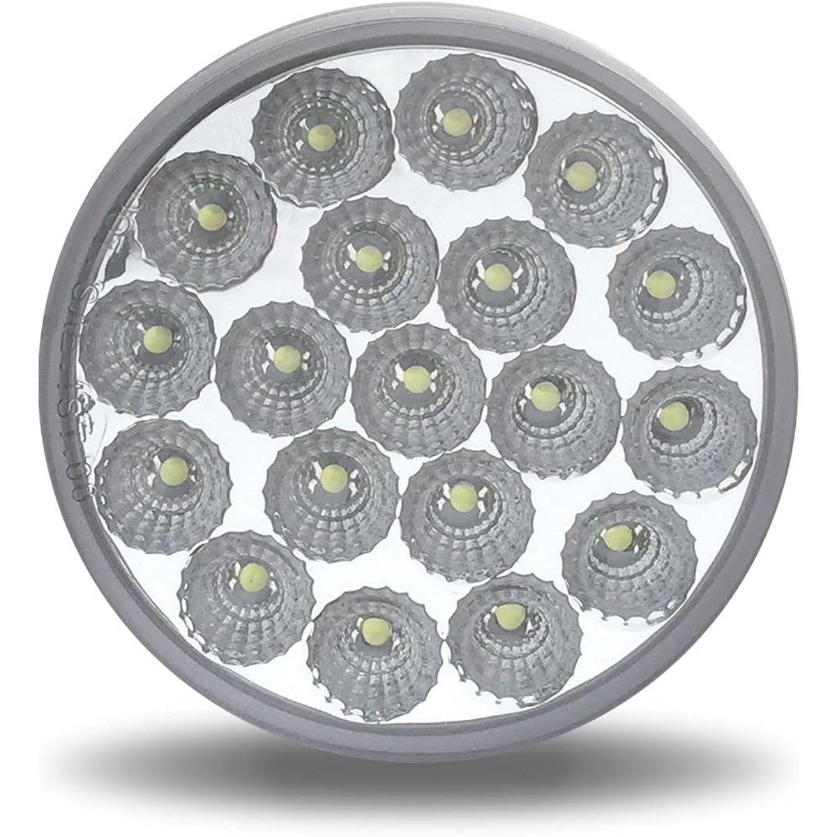 DUAL FUNTION 4 inch Round Red Stop Turn & Tail & White Backup LED Light