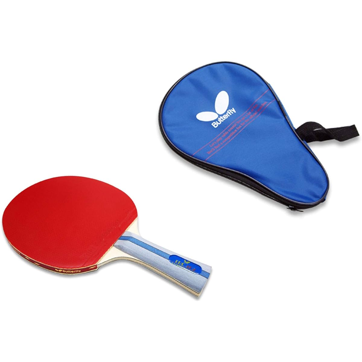 [Butterfly] Butterfly Shakehand Racket Double Side TBC-402 + Racket Case + Sports Towel Set Composition/Table Tennis Paddle Racket Grip Ping Pong TBC-402 Butterfly Table Tennis Paddles Racket Bat shake racket Grip Ping Pong