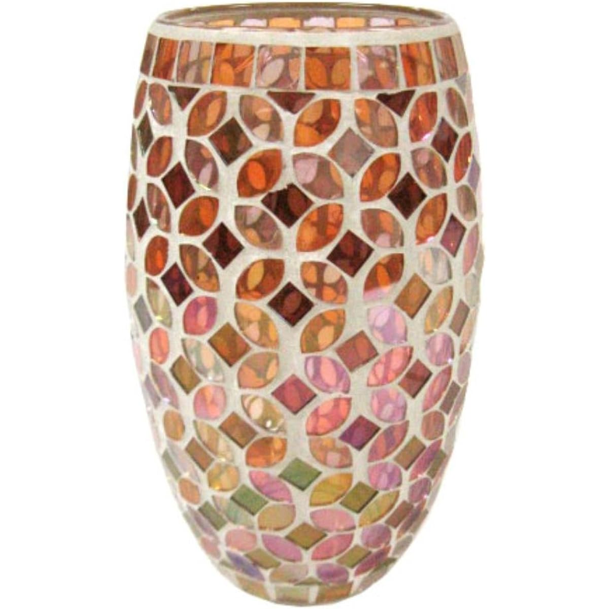 Tokyo Kankan Mosaic Glass Table Lamp Orange 625H CHHH-625H