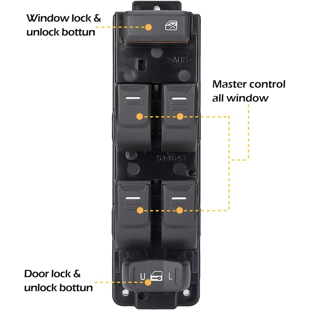 CHEVY COLORADO Power Window Master Switch Front left driver side for GMC CANYON HUMMER H3 06 - 10 25779767