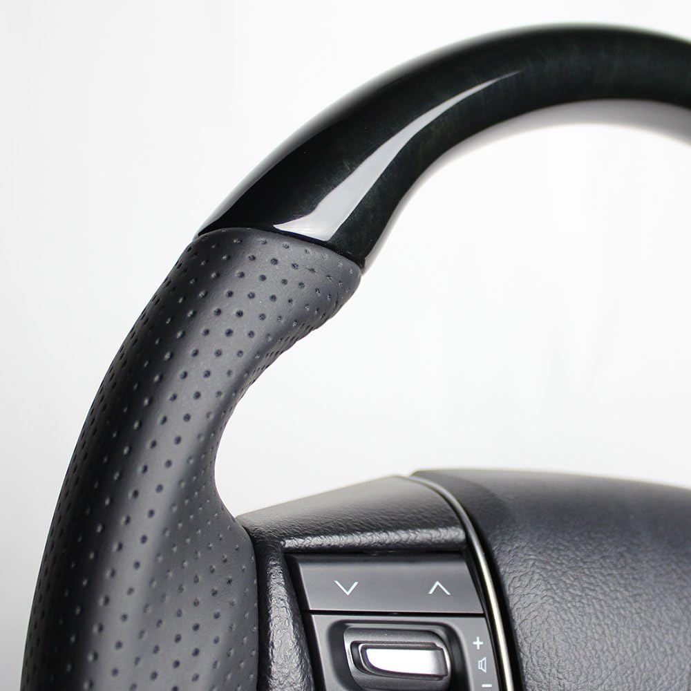 REAL Steering [30 Vellfire/30 Alphard] Premium Series D Shape Black Wood S210-BKW-BK-VEL