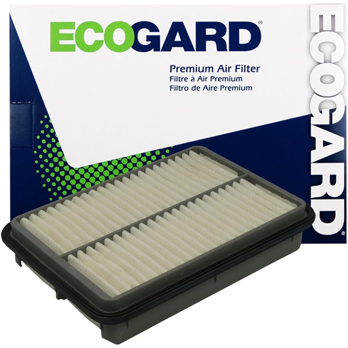 ECOGARD XA5387 Premium Engine Air Filter Hyundai Santa Fe 2.7L 2001-2006, Santa Fe 2.4L 2001-2006