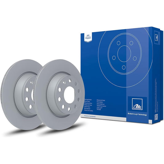 ATE AUDI 1K0615601AD A412169 Brake Disc Rotor (Rear) Pair of 2