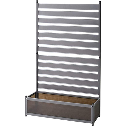 YAMAZEN Garden Master Aluminum Planter Fence (Width 90 Height 149) KAPF-90150 Gray