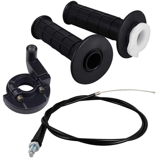 Dirt Bike Twist Throttle Hand Grip + Grip Cable Clamp for Mini Baja MB165 MB200 5.5hp 196cc 200cc 8Z287