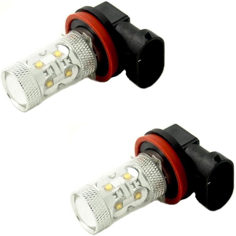LED bulbs have evolved so far! Next generation light bulb, high power LED, H8/H11/H16 compatible LED bulb, 50W 8000k, LED fog lamp, LED fog light, genuine replacement [Equipped with CREE's "XB-R5"] [White, 12V/24V compatible] 2