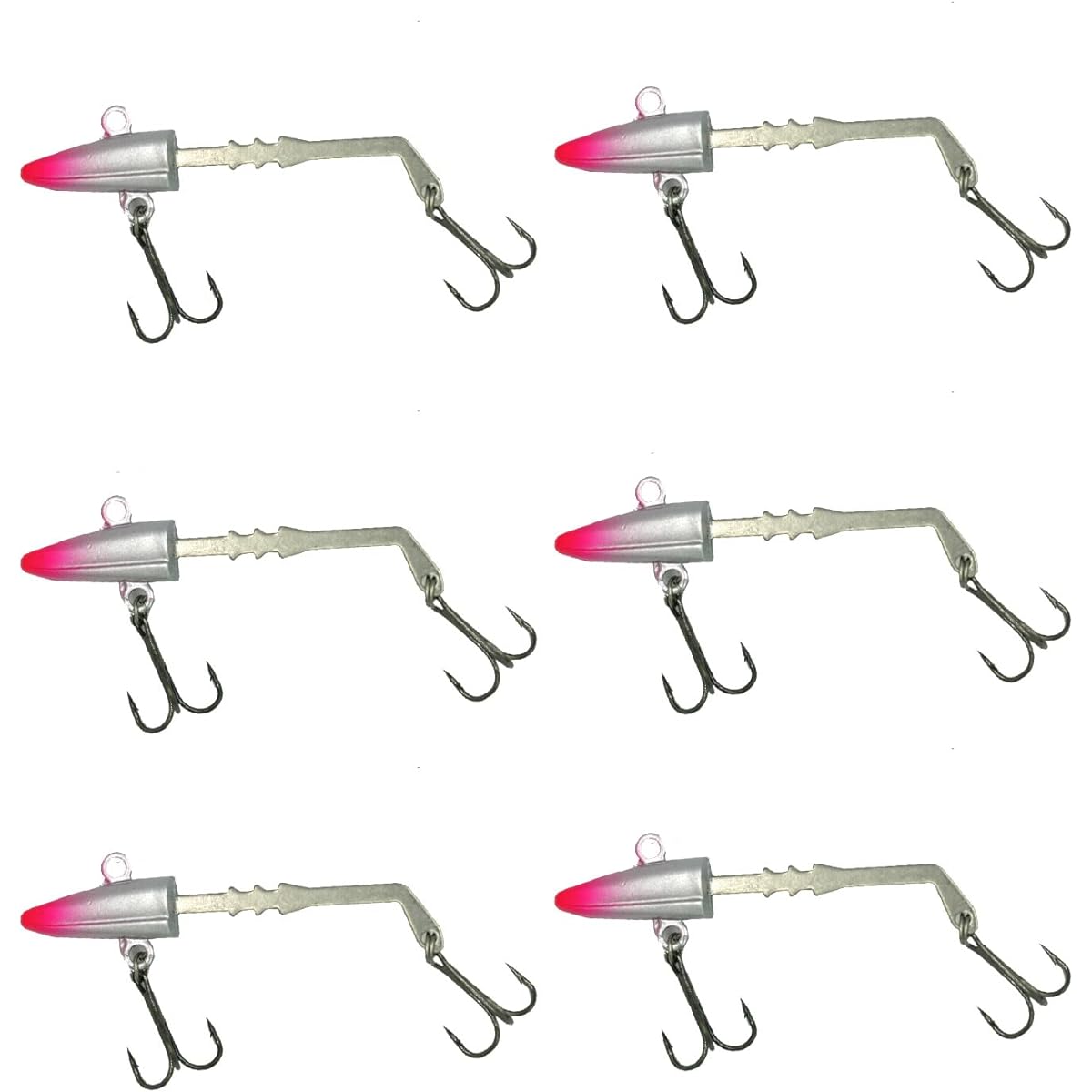 Blue Ocean Jig Head Set Silver 10g 15g 20g S Size (Set of 6) Sea Bass Flounder Bluefish Hairtail Jig Head Set