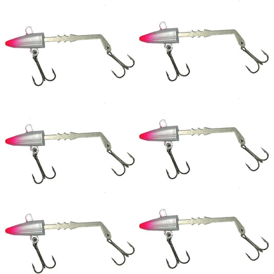 Blue Ocean Jig Head Set Silver 10g 15g 20g S Size (Set of 6) Sea Bass Flounder Bluefish Hairtail Jig Head Set