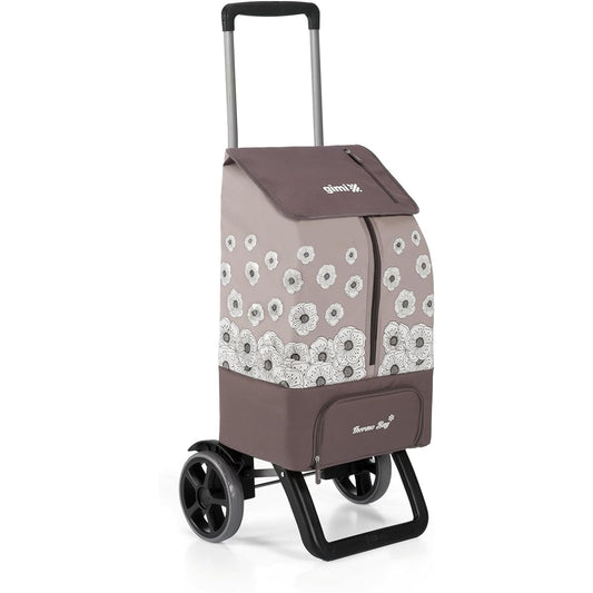 [Regular Imported Product] Metex GIMI 5 Height Adjustment Shopping Cart Kangoo Gray GIMKA-GY Body: 41 x 36 x 102.5cm [Stored: 41 x 18 x 78cm], Bag: 37 x 29 x 54cm