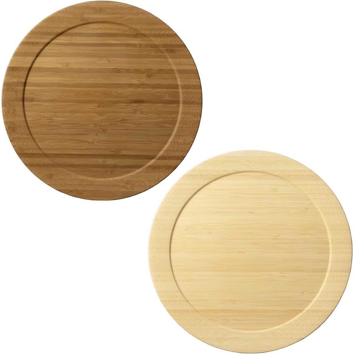 RIVERET Dinner Plate L Φ24cm Pair Set Dishwasher Safe White/Brown RV-406WB