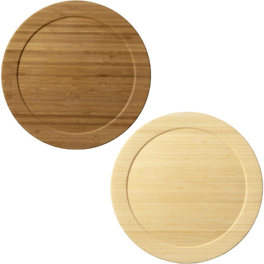 RIVERET Dinner Plate L Φ24cm Pair Set Dishwasher Safe White/Brown RV-406WB