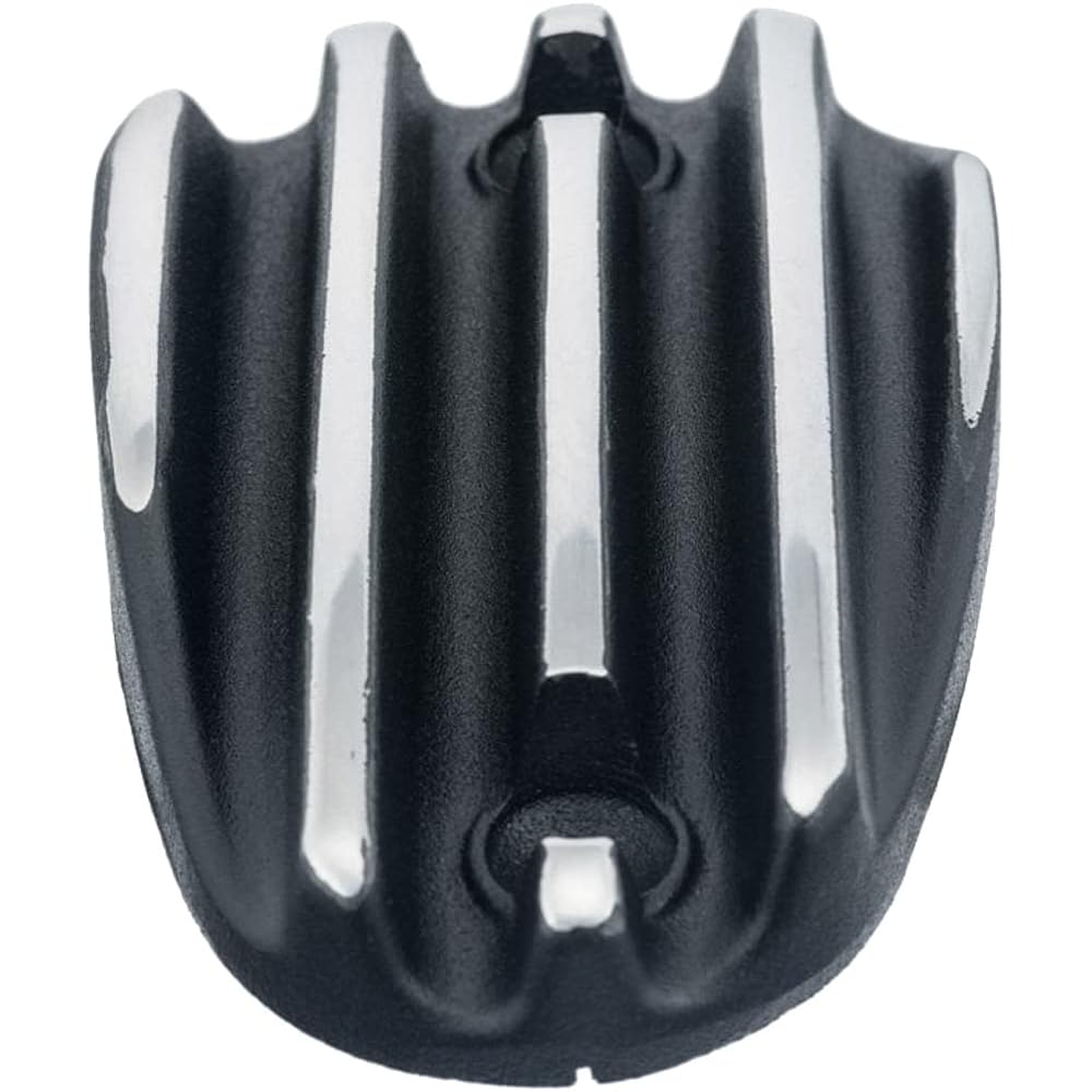 Motone Master Cylinder Cap Bonneville T100 T120 Bobber Speedmaster Aluminum Die Cast Rib Black/Polish MMU076