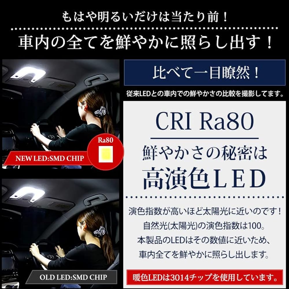 YOURS T33 X-Trail [Glass Roof Vehicle] Exclusive LED Room Lamp Set [LED Color: White] Comes with special tools, interior light, special design, light intensity adjustment X-TRAIL Nissan Custom Parts Accessories Dress Up y408-036 [2] M