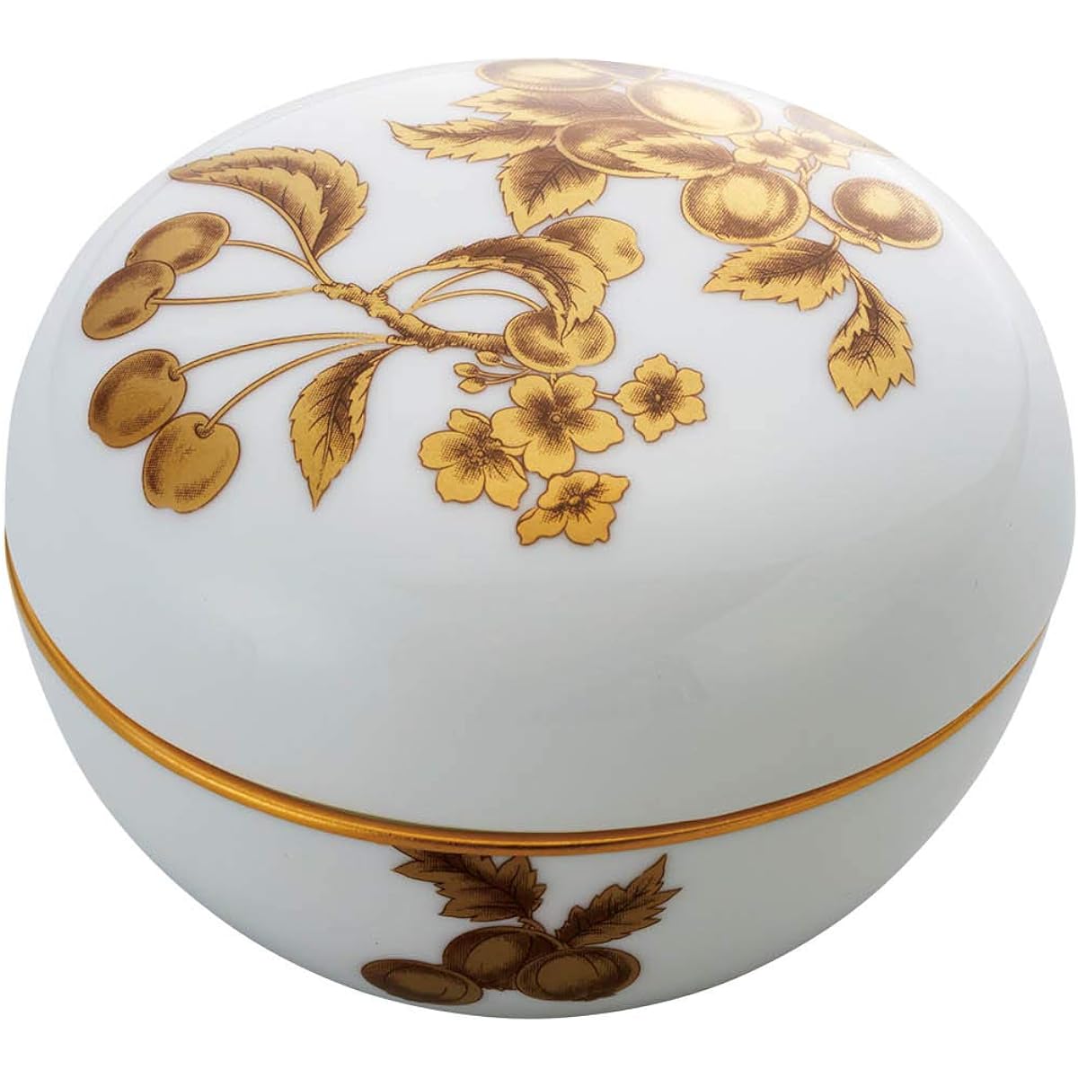 Noritake Bonbonniere Diameter approx. 7.5cm, Height approx. 5.5cm Gold Fruit 1 piece Gold Bone China T54805/AC394