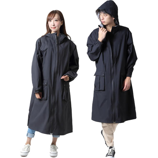 kairi Raincoat for Women and Men, Easy to Store, Convenient for Bicycles, Motorcycles, Fishing, Festivals, and Watching Sports, Comes with Leg Covers, Stylish Rainwear