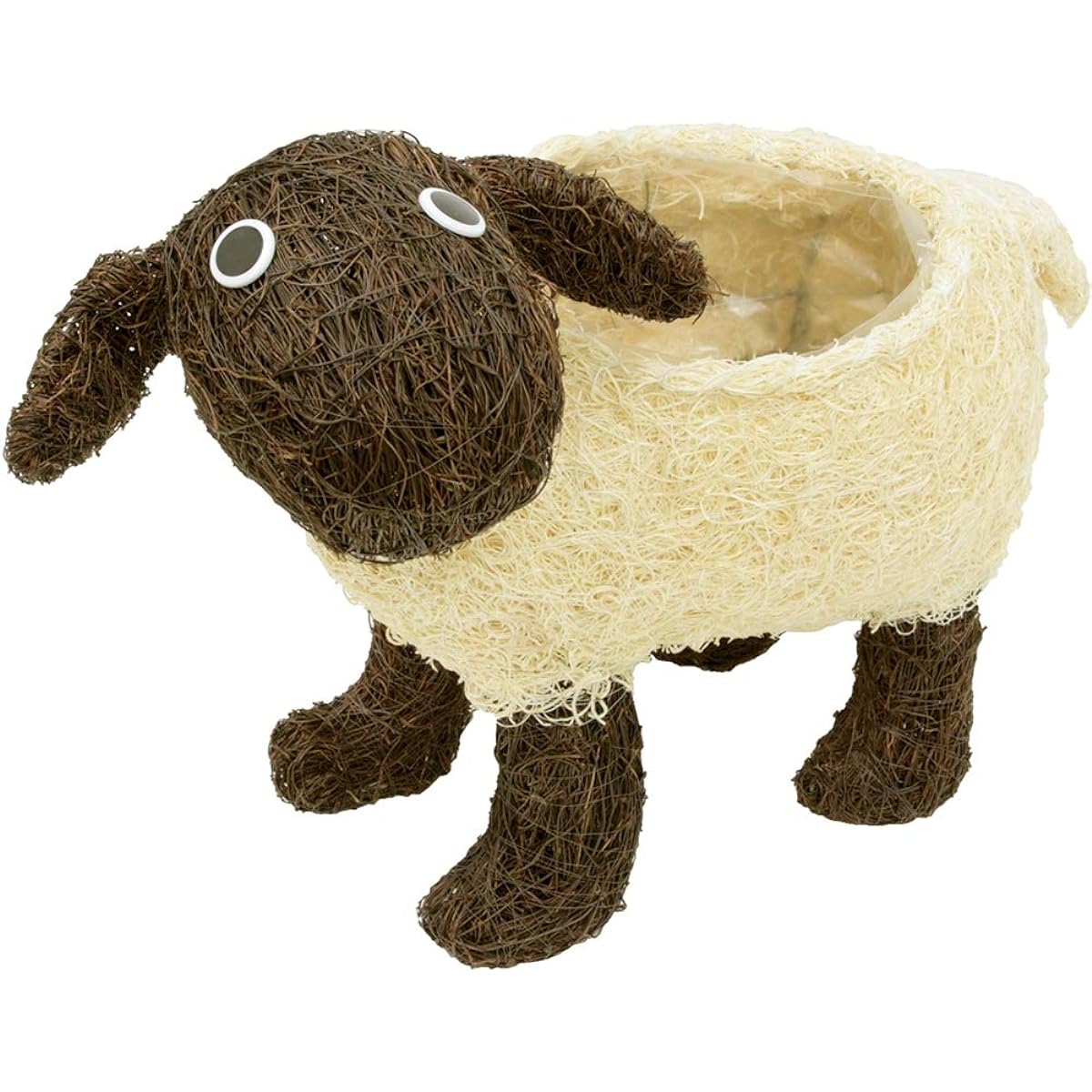 Ohashi Shinji Shoten Flower Pot Animal Basket Sheep D6 (56 x 27 x 46 cm) Pot Cover