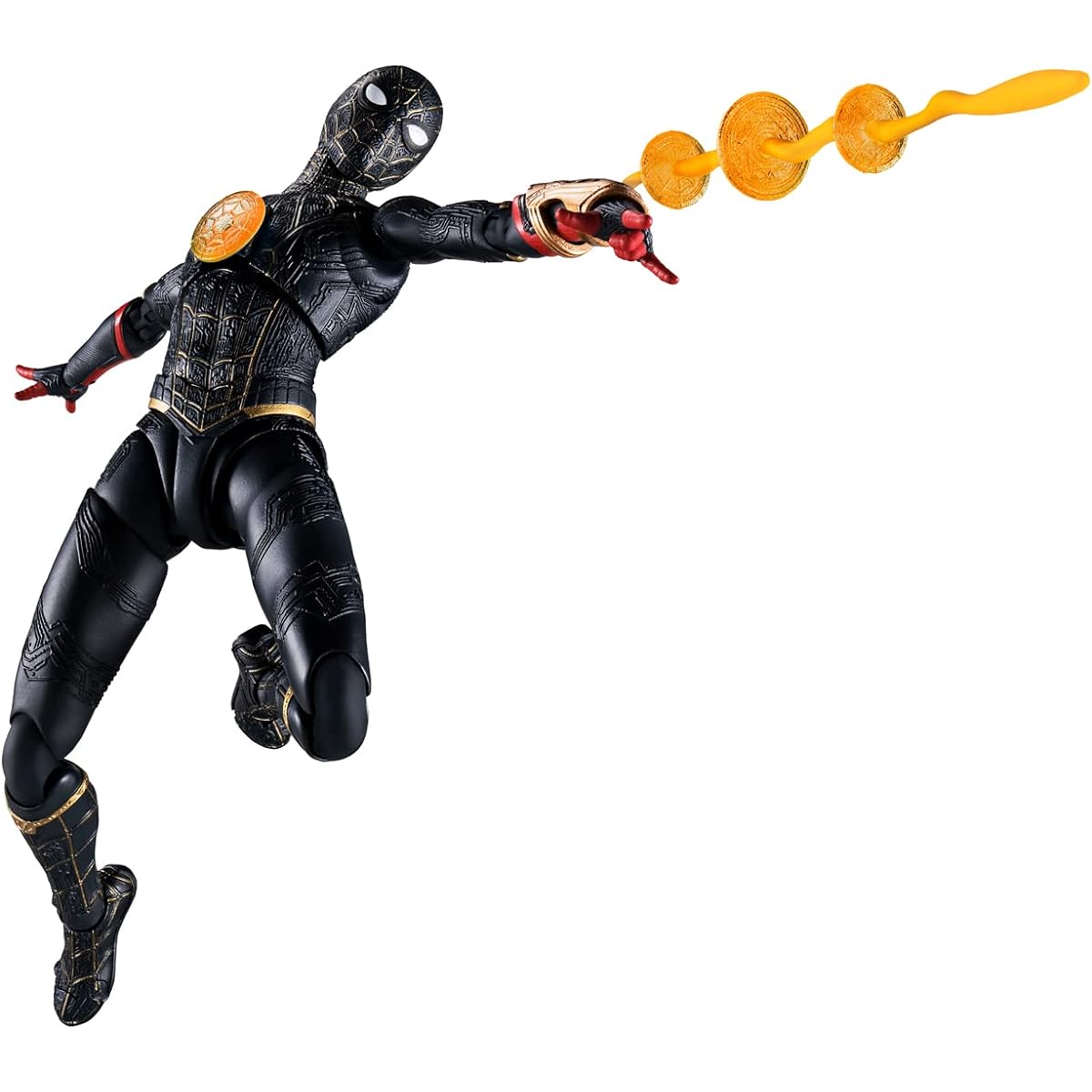 BANDAI SPIRITS S.H.Figuarts Spider-Man [Black & Gold Suit] (Spider-Man: No Way Home) Approx. 150mm ABS&PVC Painted Movable Figure
