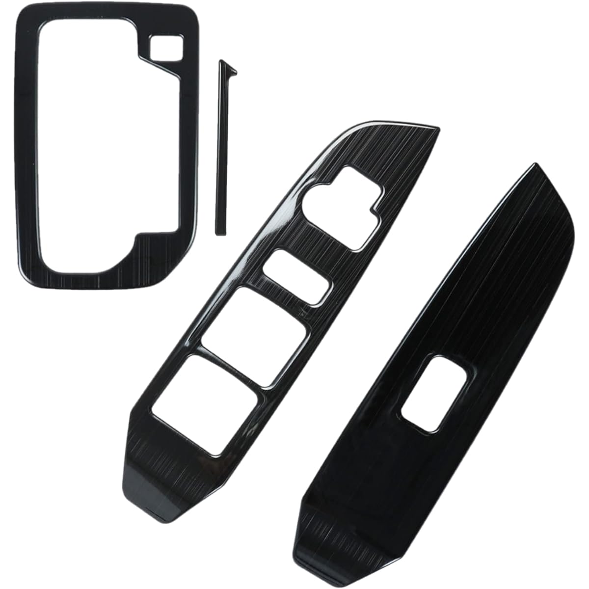 Newkingz Solio MA37S MA27S Parts Accessories Dress Up Interior Panel Shift Panel Door Switch Cover Set (Black Hairline)