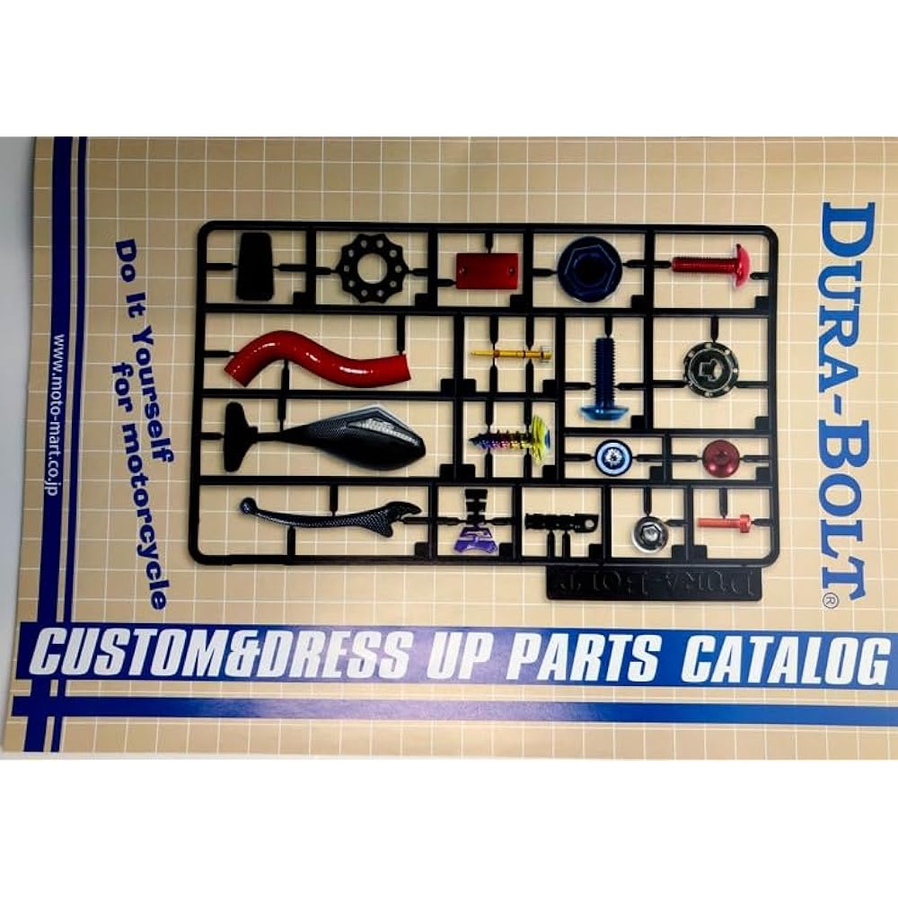 DURA-BOLT Tank Cap Bolt Aluminum Set of 7 Red CB400SF 01-/1300SF 01-/VTR1000SP1/2/CBR600F4 01-/CBR900/929/1100XX *Mainly compatible with vehicles from 2001 onwards DBT001/3R
