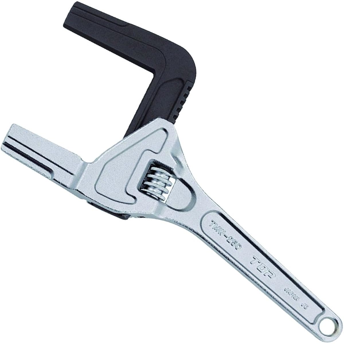 Top Industry (TOP) Vertical Motor Wrench Pipe Wrench Opening 16~75mm Plumbing Work Water Work Faucet TMW-250 Tsubame Sanjo Made in Japan