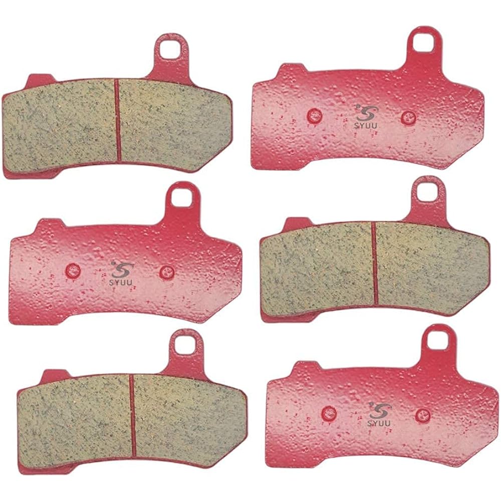 SYUU Motorcycle Replacement Front Rear Ceramic Brake Pads Brake Pads for Harley-Davidson Touring FLHXS Street Glide Special FLHTK/FLHTKL Electra Glide Ultra Limited Low 2015 2016 2017 2018 FA409FR