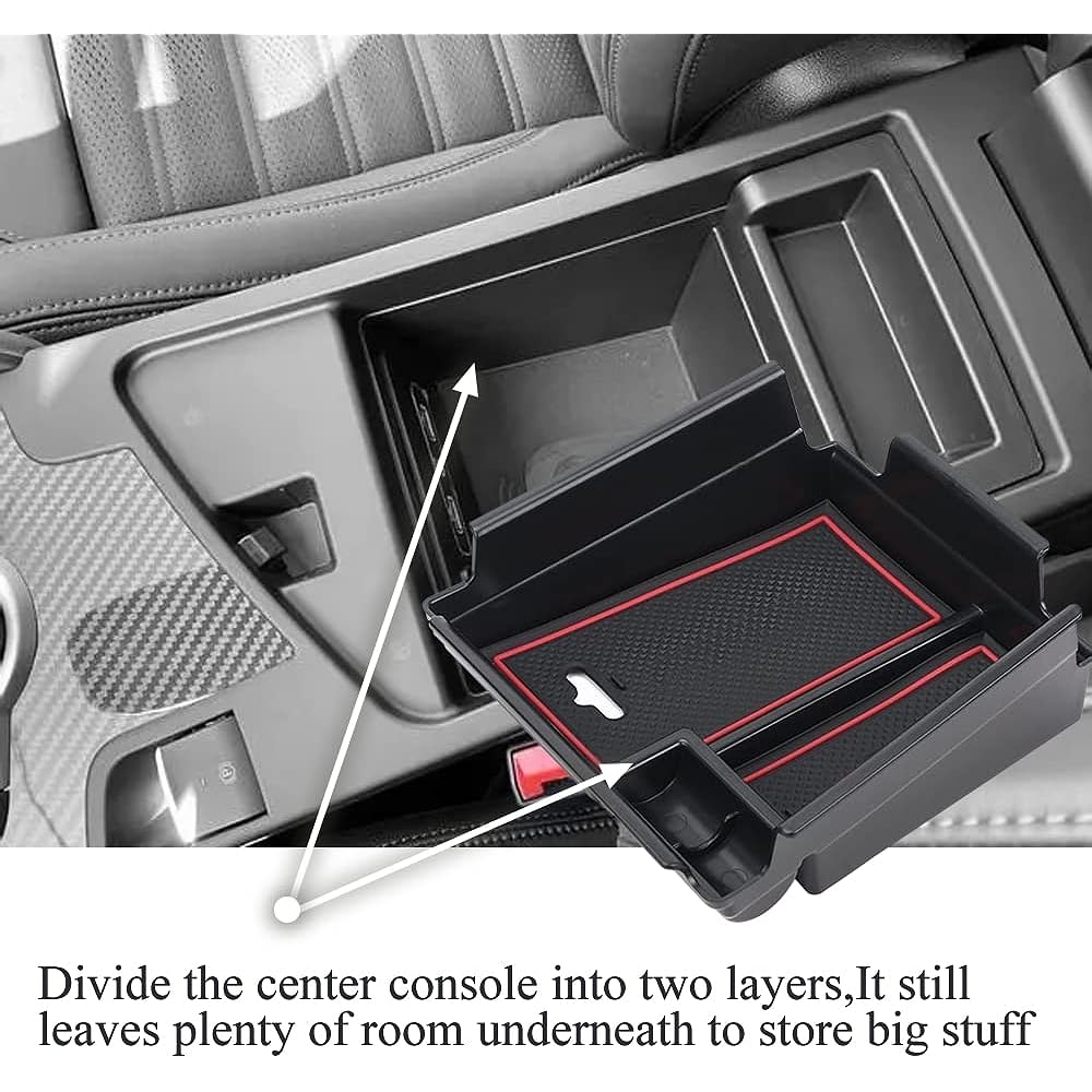 VESUL Center Console Armrest Storage Box Alfa Romeo Juria Sedan 2017 2018 2019 ABS Tray Insert Organizer Globe Palette