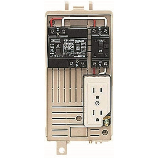 Mirai Kogyo Outdoor Power Temporary Box Built-in Earth Leakage Breaker/Branch Breaker/Outlet ELB Built-in Product 1L-1C