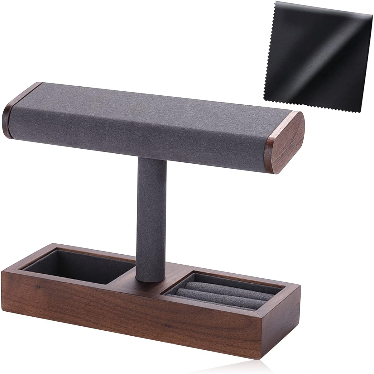 Watch stand accessory stand accessory tray cleaning cloth set zeroone watch accessory stand popular jewelry tray business application 2021-157950 (charcoal gray)