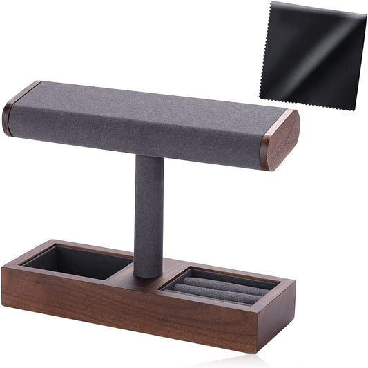 Watch stand accessory stand accessory tray cleaning cloth set zeroone watch accessory stand popular jewelry tray business application 2021-157950 (charcoal gray)