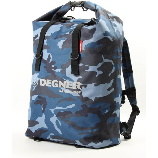 DEGNER Multi-Rain Bag Polyester/PVC 50x34x18cm 30L Marine Camo NB-12…
