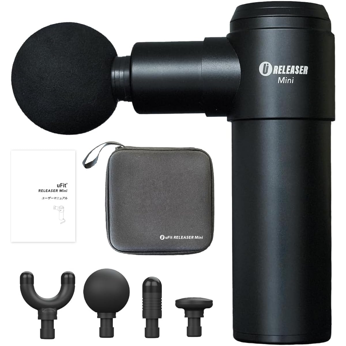 [Japanese manufacturer] uFit RELEASER Mini Used by former professional table tennis player Jun Mizutani Comes with instructional video and Japanese instruction manual Myofascial release total body care Portable mini Compact Quiet Lightweight Rechargeable