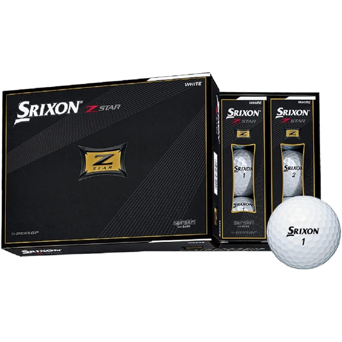 DUNLOP Golf Ball SRIXON Z-STAR/Z-SATR XV 2021 Model 1 Dozen (12 pieces)