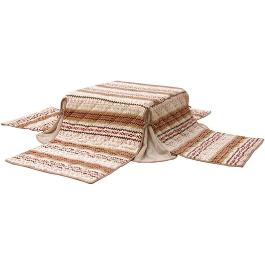 Ikehiko Corporation Kotatsu Futon, Square, Single Item, Nordic Nordel Saving S, Ivory, Approx. 280 x 280cm, Thin, Loose Type #5883109