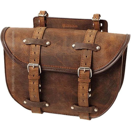 DEGNER Leather Saddle Bag LEATHER SADDLEBAG Dark Brown [SB-46-DB]