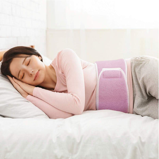 Re:Raku Stiff Relief Magnetic Waist Pillow for Lower Back Pillow for Back Pain and Sleeping L Size Lavender G11137-0001