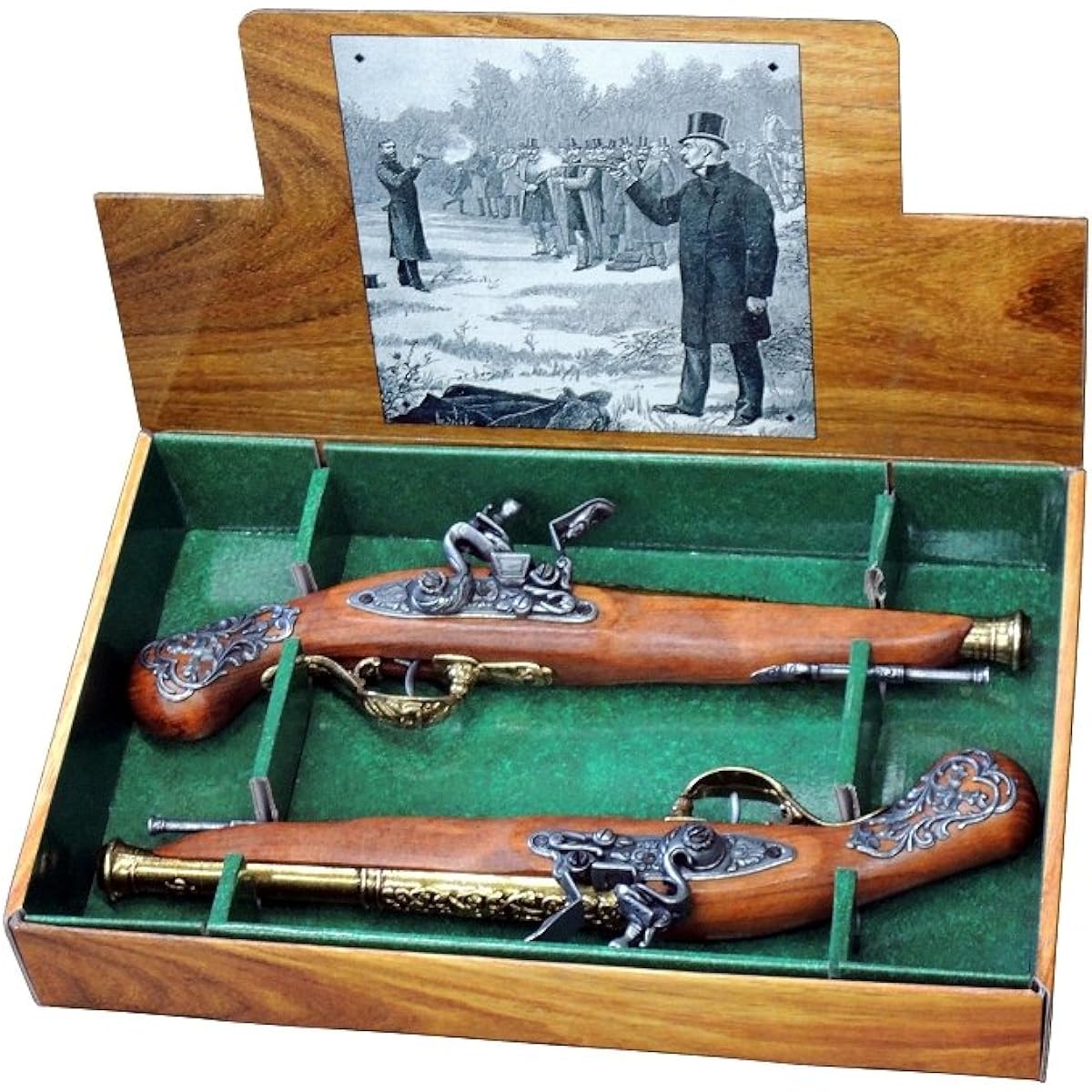 DENIX 2-1196/L 2-gun duel flintlock