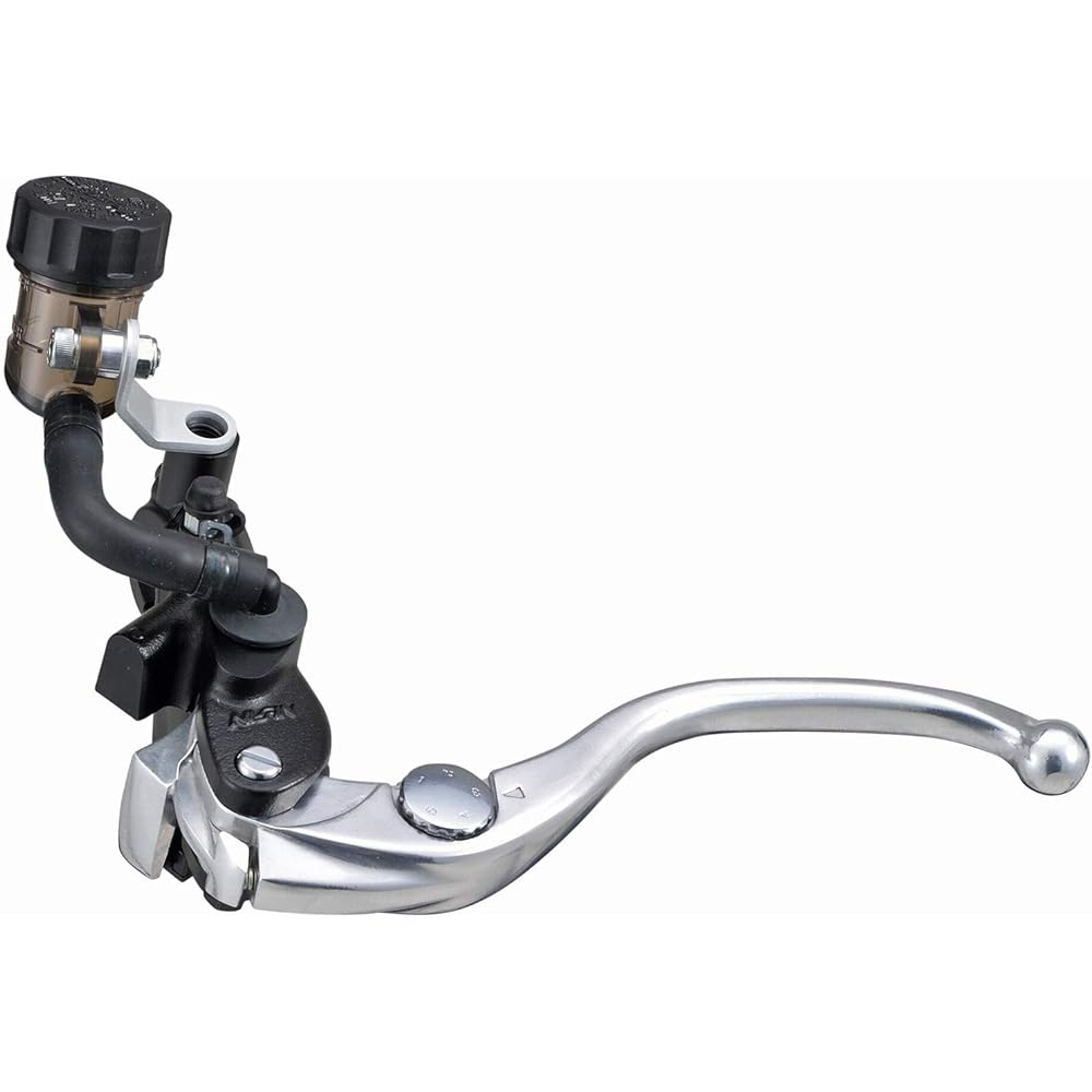 Daytona NISSIN Motorcycle Radial Clutch Master Cylinder Vertical φ19 (Horizontal 14mm Equivalent) Black Body/Silver Lever Smoke Tank 95657