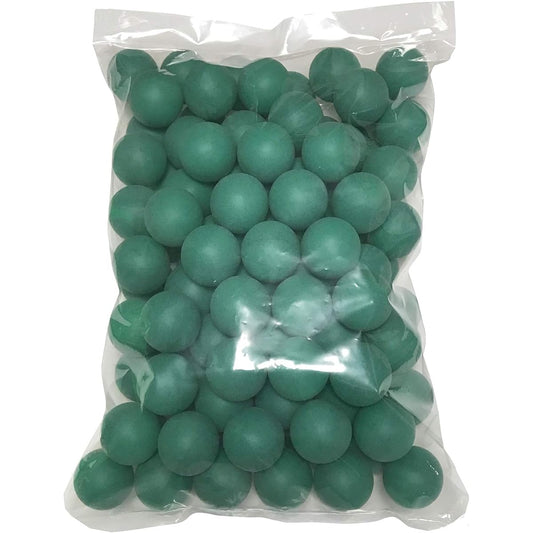 TAKASUE Ping Pong Balls Recreational Table Tennis Balls Plastic Balls Plain Green 100 Pieces