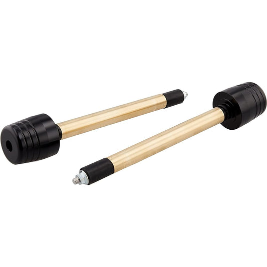 EFFEX Handlebar Weight Big for Aluminum Handle (Inner Diameter φ14mm Compatible) Black Set of 2 EBB301K