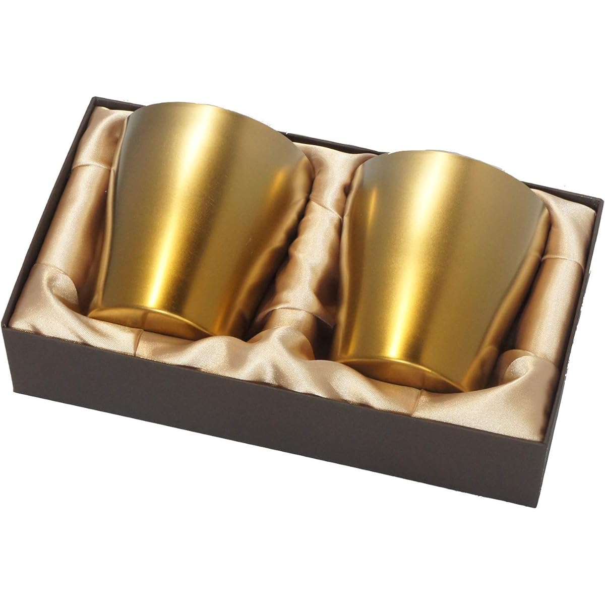 HORIE Titanium Double Tumbler Limited Model Sansan Gold Set of 2 T15SN250G2SET Wedding Blessing Thank You Gift Made in Japan Cool/Heat