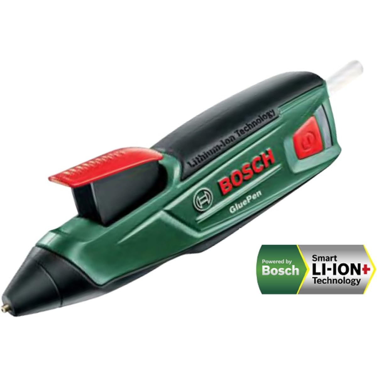 BOSCH Cordless Glue Gun (4 clear glue sticks included as standard, charger included) GLUEPEN