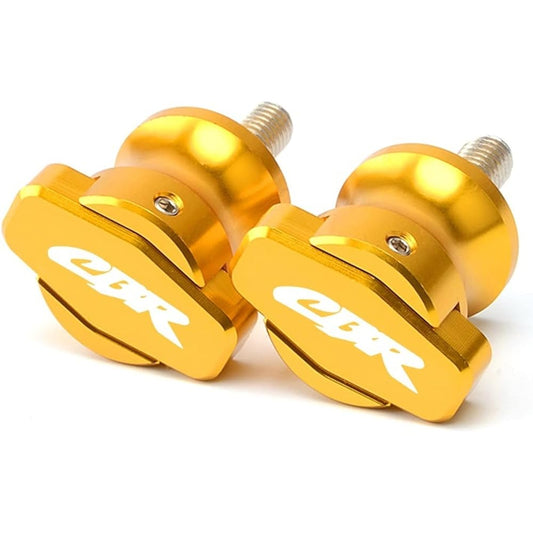DOOREX Motorcycle Swingarm Slider Spool Stand Slider Screw CBR1000RR CBR6000RR CBR954RR 600RR 954RR 1000RR 8mm Swingarm Slider Spool (Size : Gold)