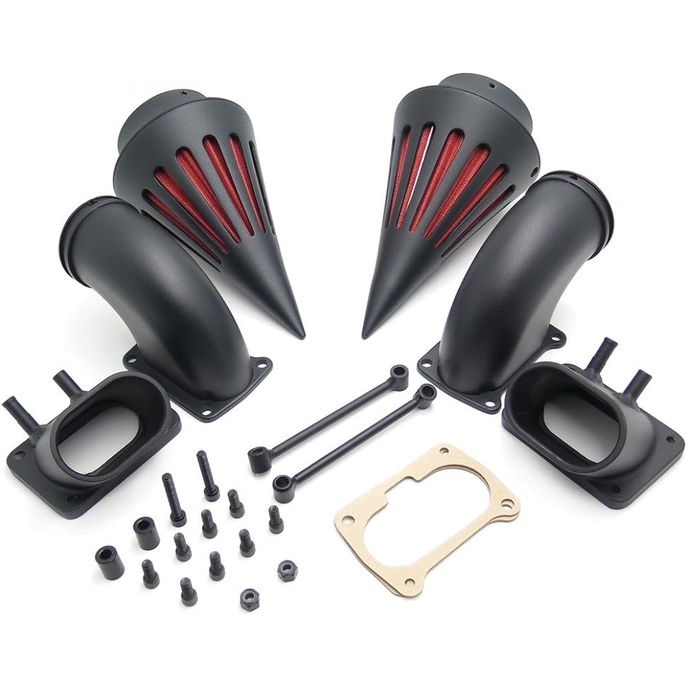 HTT Motorcycle Billet Aluminum Cone Spike Air Cleaner Kit Intake Filter Suzuki Boulevard M109 (All Years) GBK-A HTT