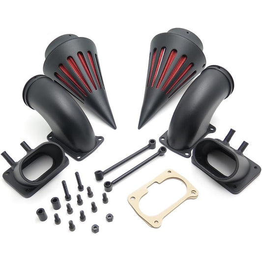 HTT Motorcycle Billet Aluminum Cone Spike Air Cleaner Kit Intake Filter Suzuki Boulevard M109 (All Years) GBK-A HTT