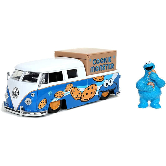 1:24 1963 VW Bus Truck w/COOKIE MONSTER Cookie Monster minicar