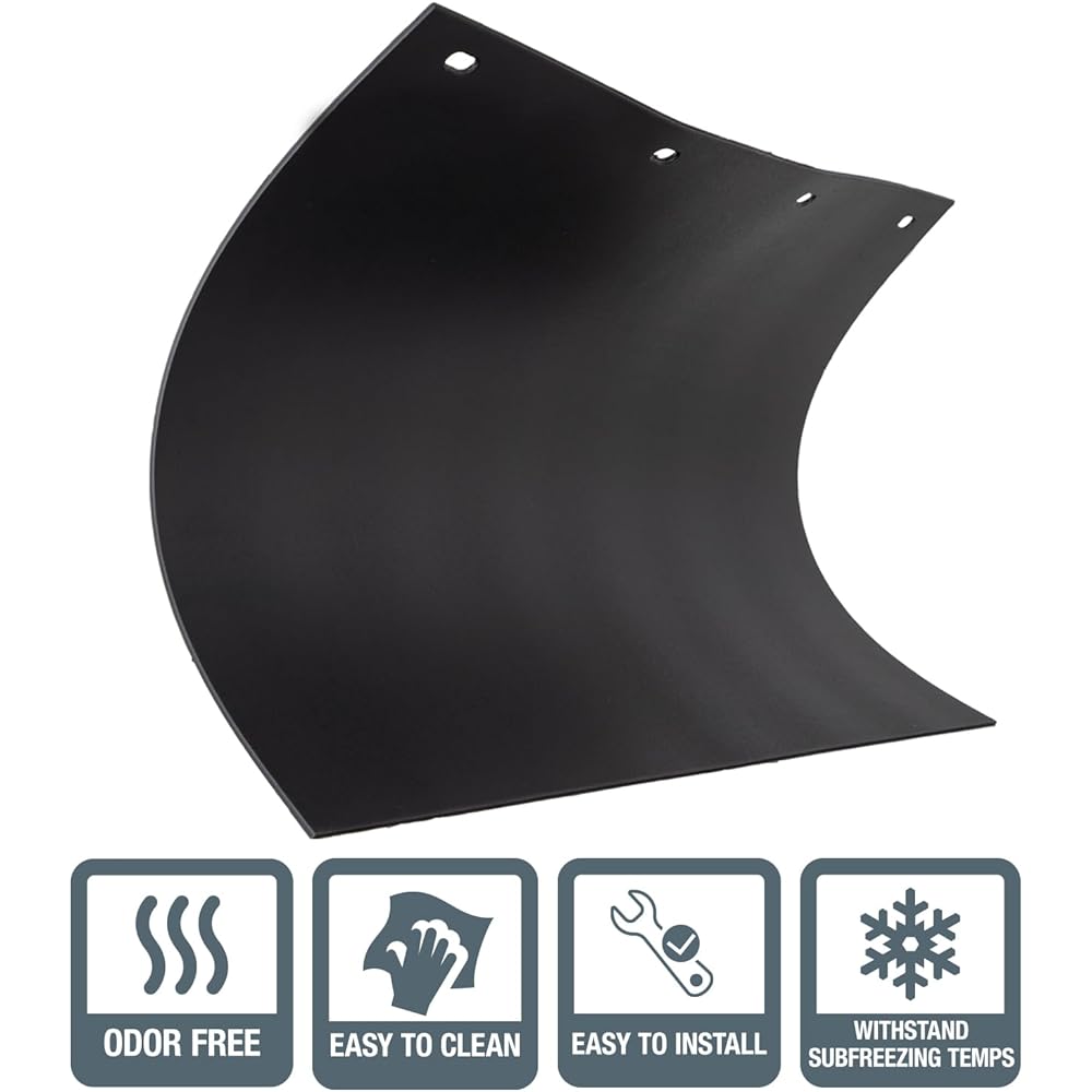 BUYERS PRODUCTS, ultra -high durable black polymer mad flap, 24 x 18 inches.