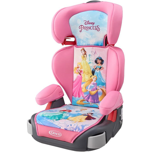 GRACO (Greco) Junior Seat, Seatbelt Fixed, Junior Maxi Plus, For Ages 3 to 11, Long Use, Includes Cup Holder, Removable Backrest, Disney (Bright Princess PK) 2168103