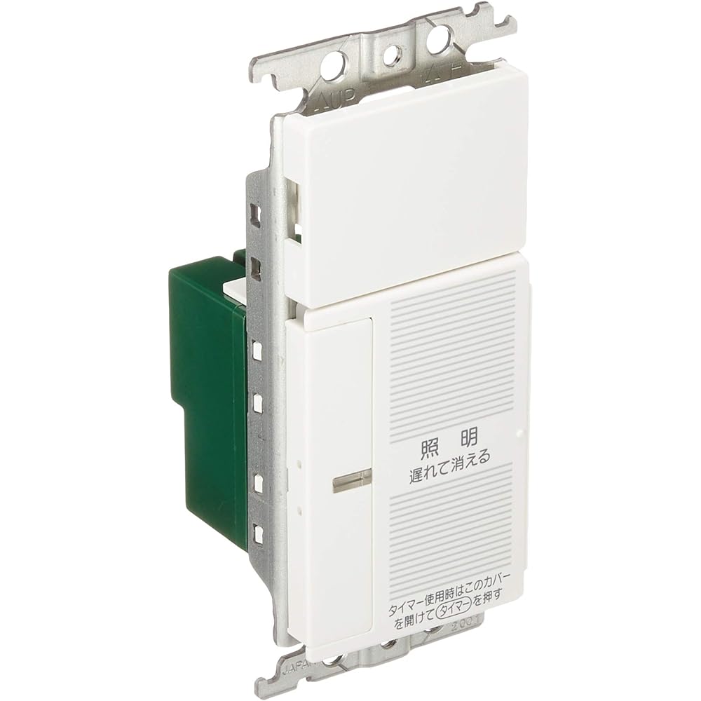 Panasonic Cosmo Series Wide 21 Open Timer 2-Wire Type with Delayed Turn Off/Answering Timer Function with Blank Chip White WTC5331WK