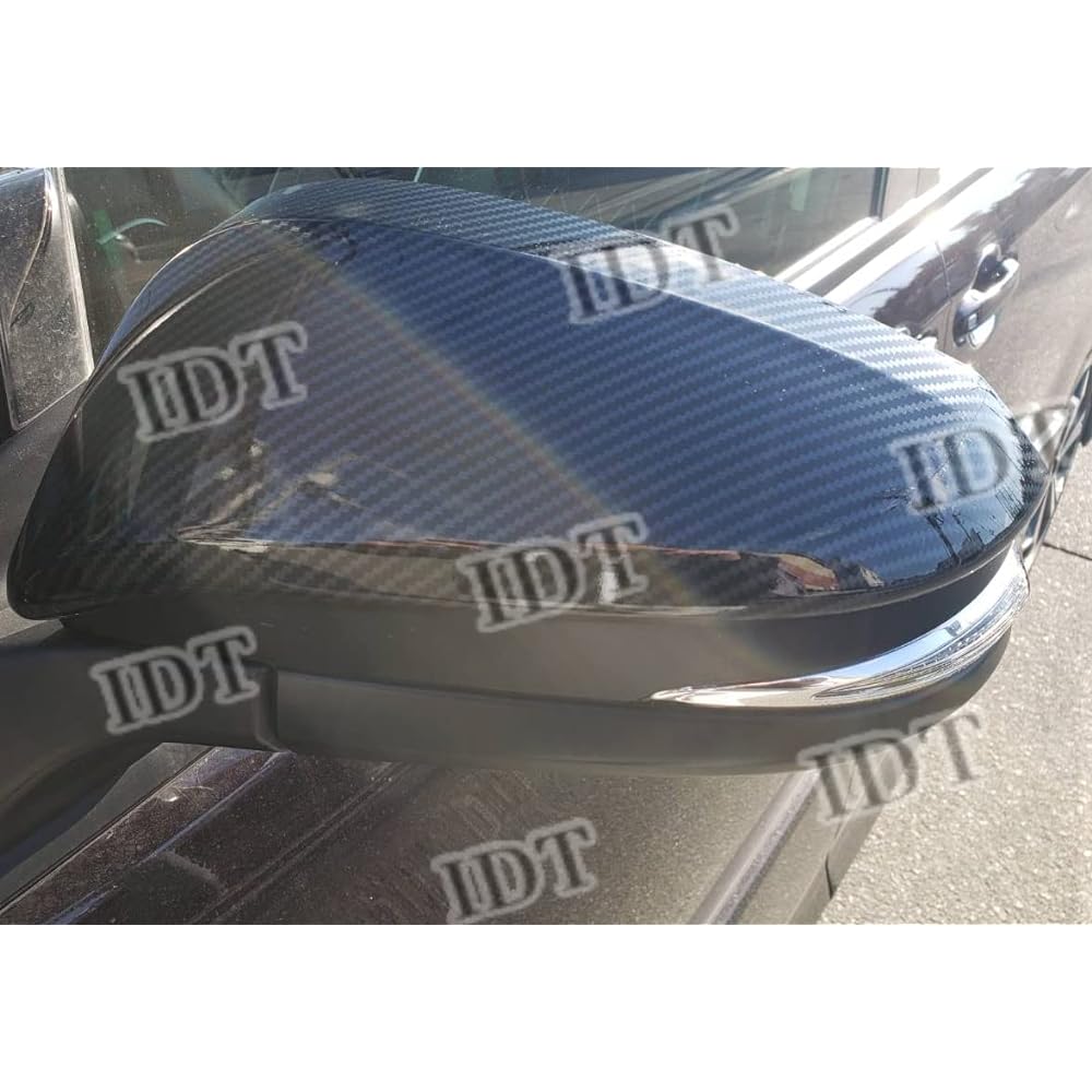 IDT Mini Waist Included 80 Series Voxy Noah Esquire Piano Black Door Mirror Cover Side Mirror Trim Garnish VOXY NOAH Early Late Late (Piano Black)