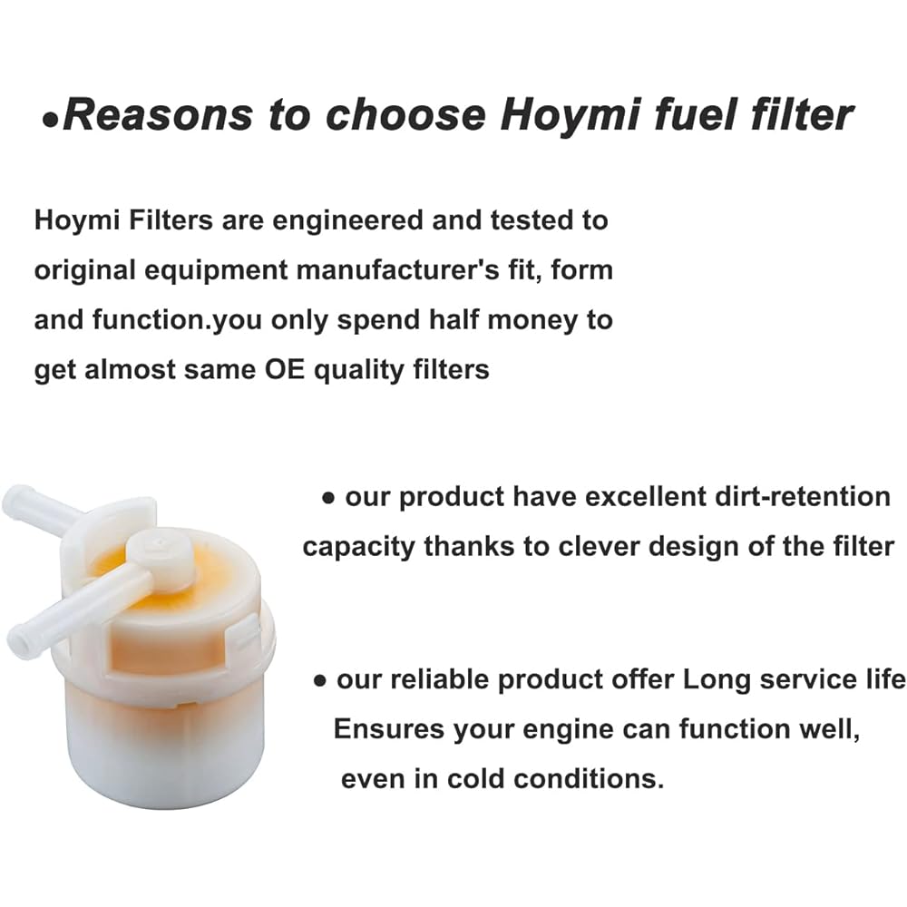 HOYMI 16900-SR3-004 Fuel Filter Honda Outdoor unit (115 130 HP BF115 BF130) 18-7720 Marine Boat 5/16 Inch or 8mm outlet